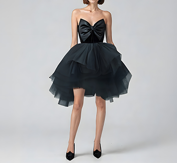Mini Black Ballgown