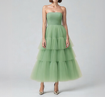 Mint Midi Tulle