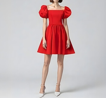 Red Babydoll Dress